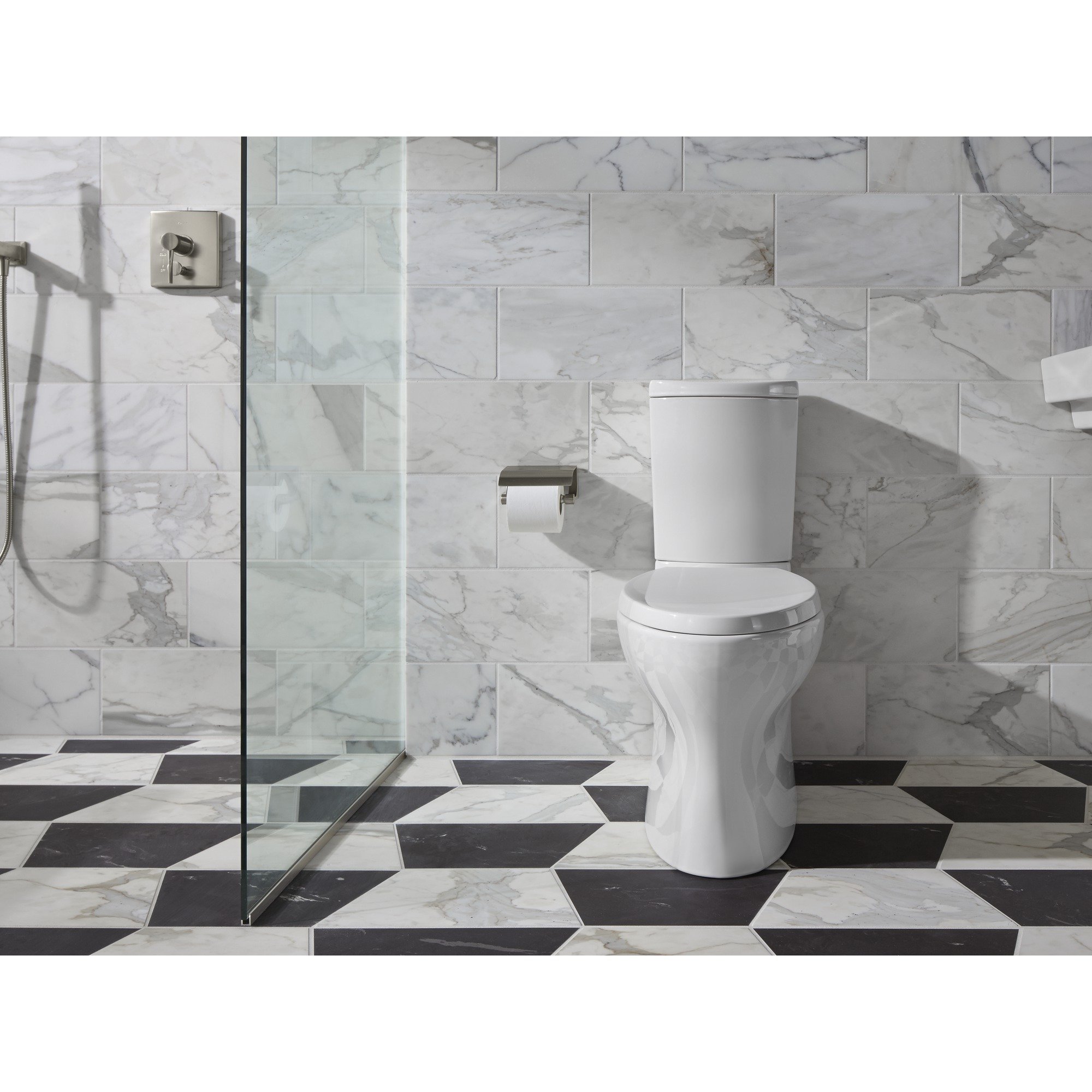 American Standard 3068.001.020 Evolution 2 Elongated Toilet Bowl Only with Right Height Bowl, White