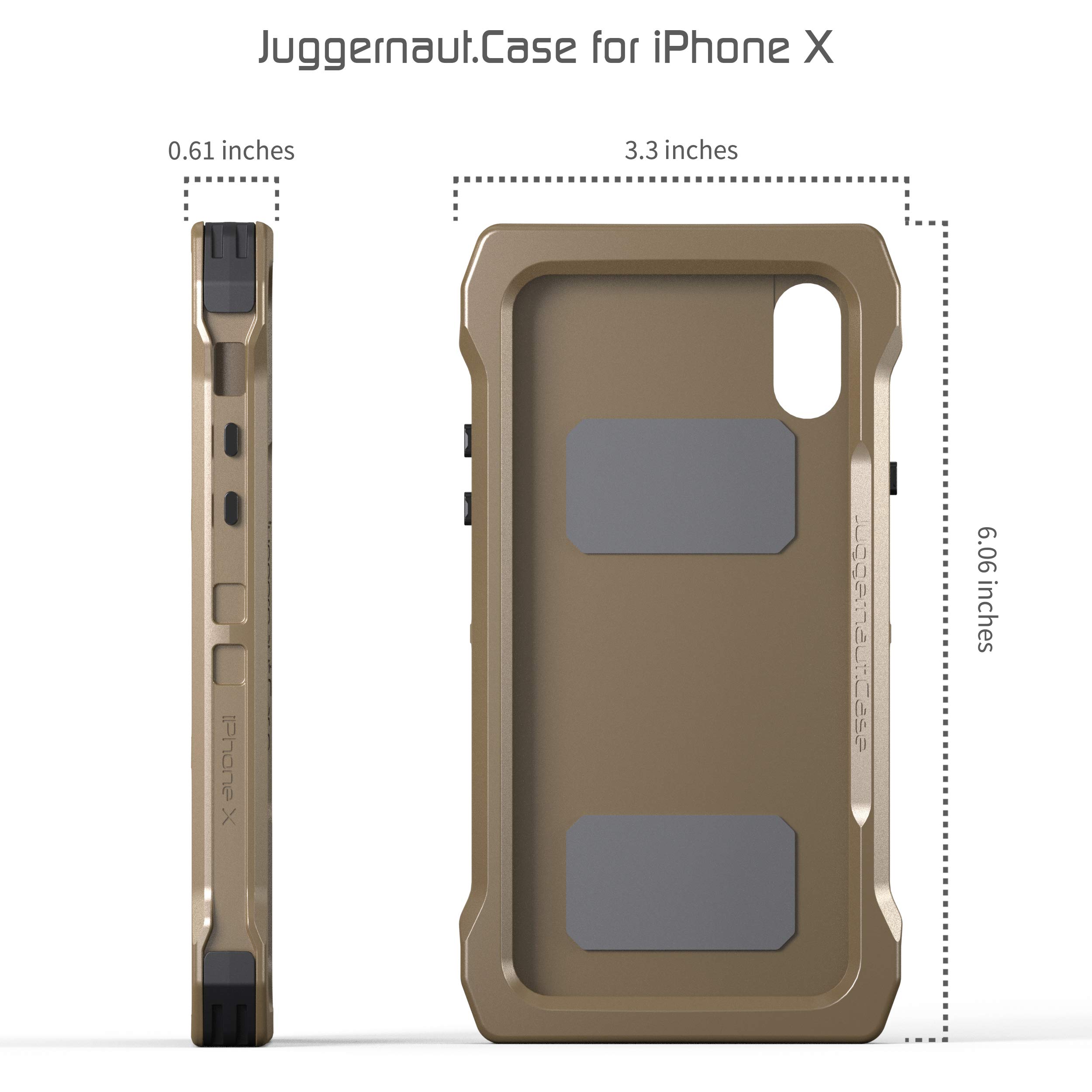 Amazon.co.jp: Juggernaut.Case iPhone X IMPCT ミリタリーグレード 