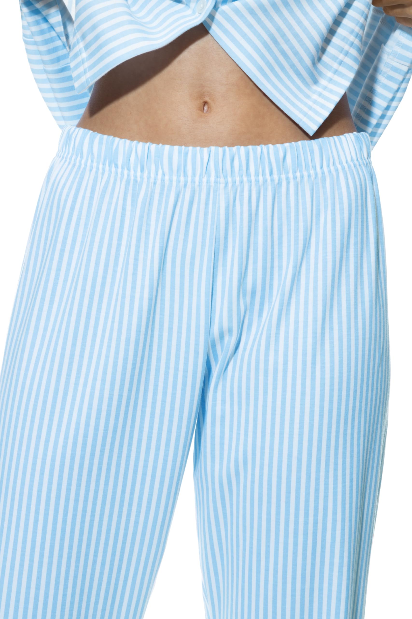 Mey Damen Pyjama Hose - Lange Homewear Hose gestreift aus 100% Bio-Baumwolle - GOTS Zertifiziert - Serie Sleepsation - 17203