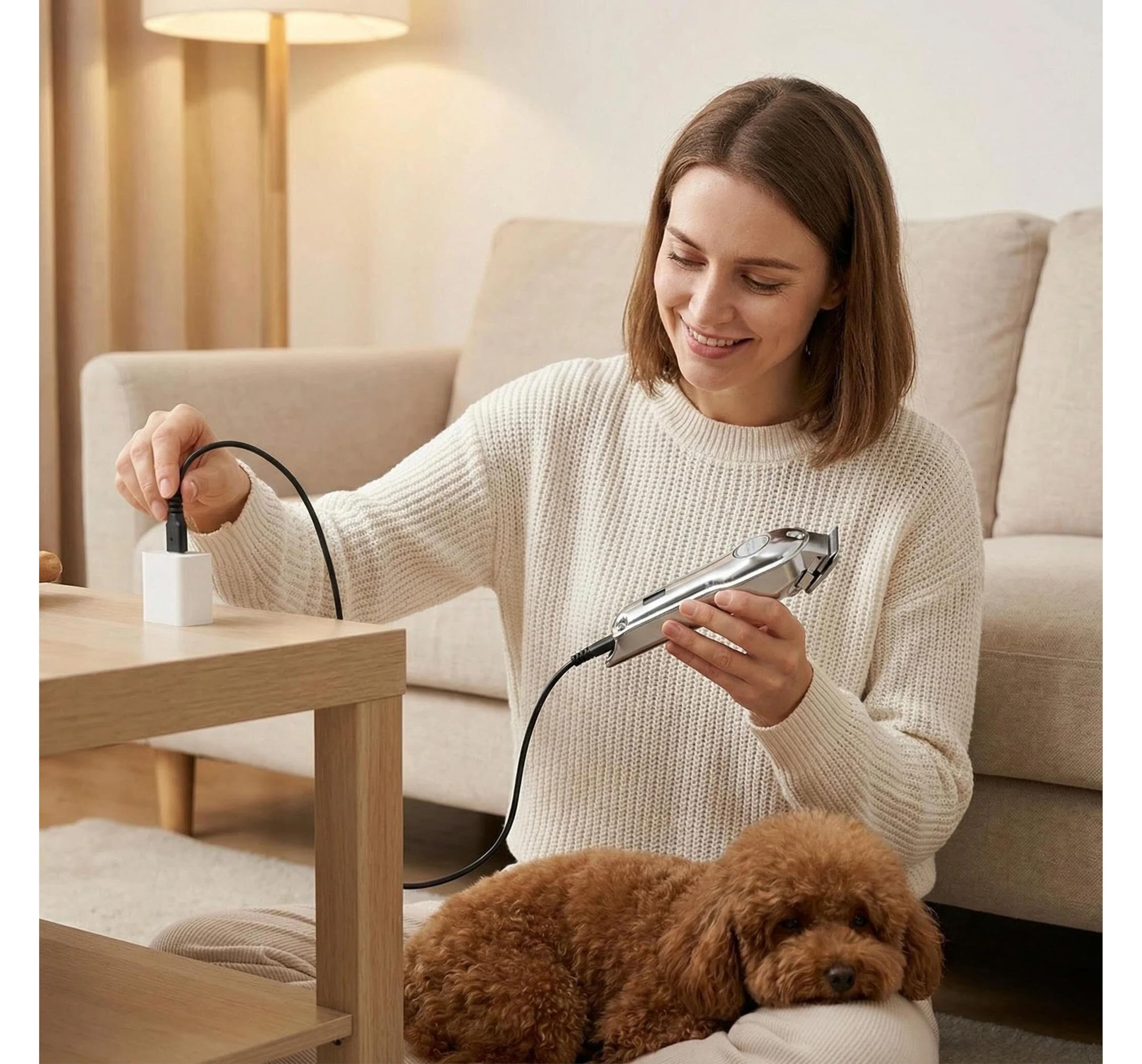 Ricambio Cavo di Ricarica USB 100cm compatibile con Tagliacapelli SUPRENT PRO/Oneisall Tosatrici per Cani