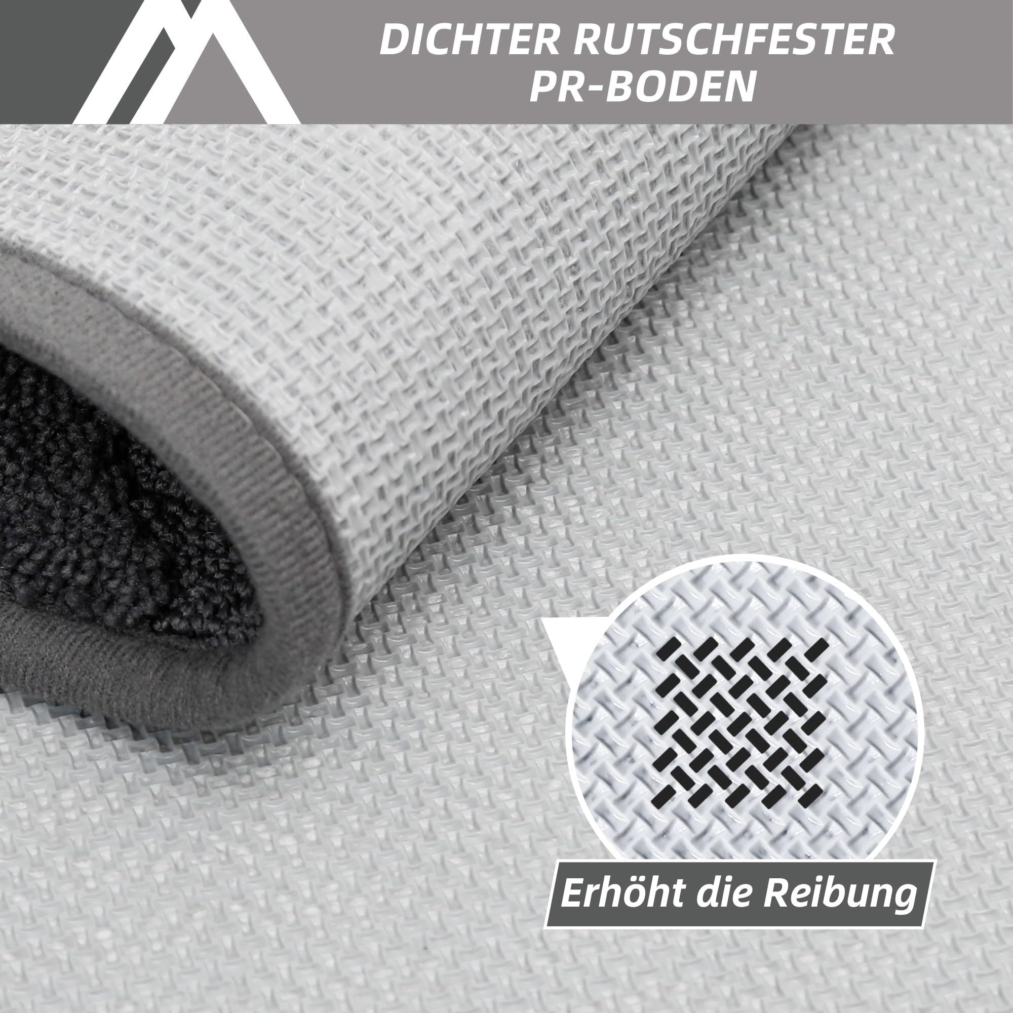 COSY HOMEER Fussmatte Innen 60 x 90 cm, Schmutzfangmatte Waschbar 1,5 cm Dicke, Eingangsteppich Sauberlaufmatte Hundeteppich Maschinenwaschbar für Flur, Küche, Hintertür, Dunkelgrau