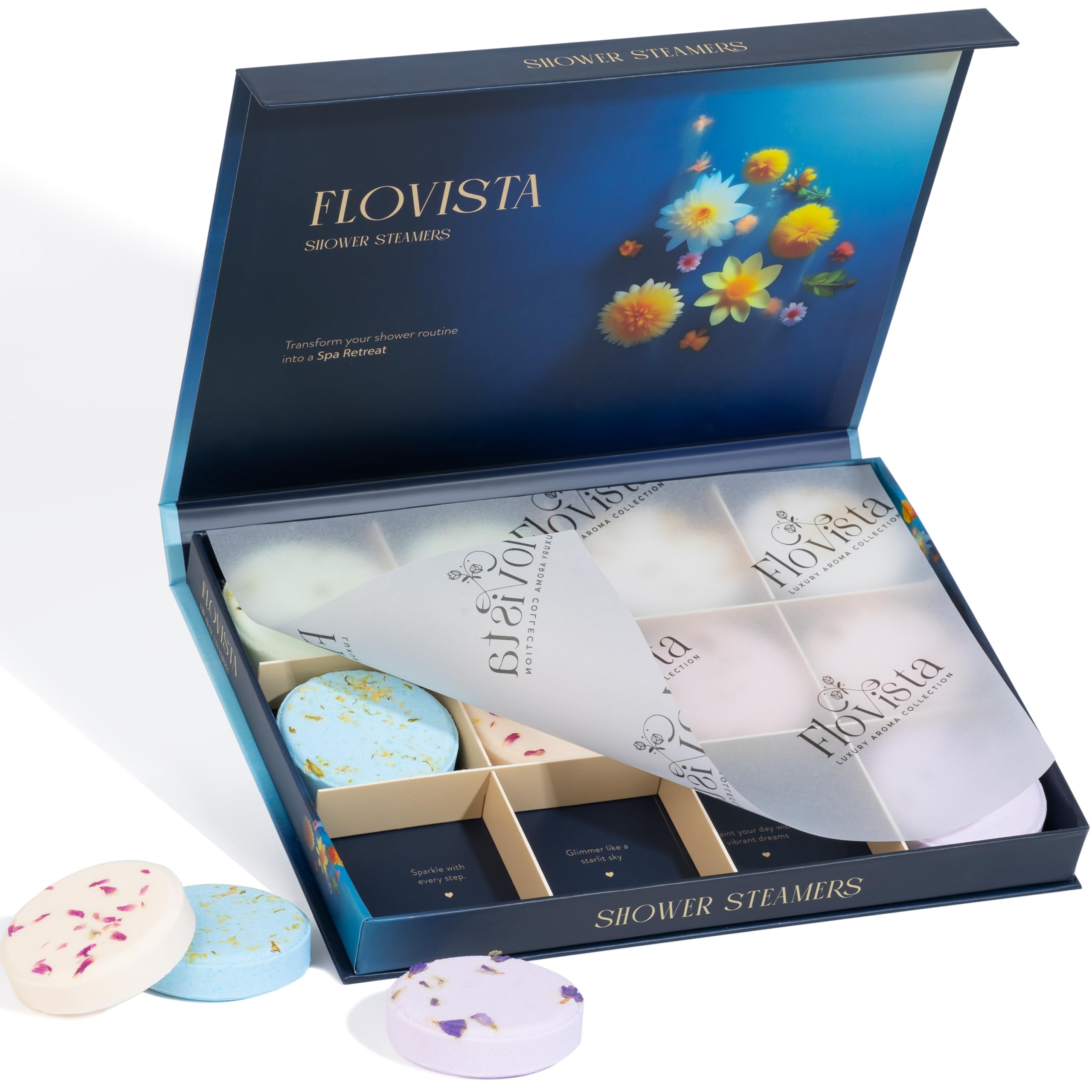 Gifts for Women, Aromatherapy Shower Steamers – 12-Pack Self Care & Spa Birthday Gifts for Women, Relaxation & Stress Relief, Bath Shower Bombs with