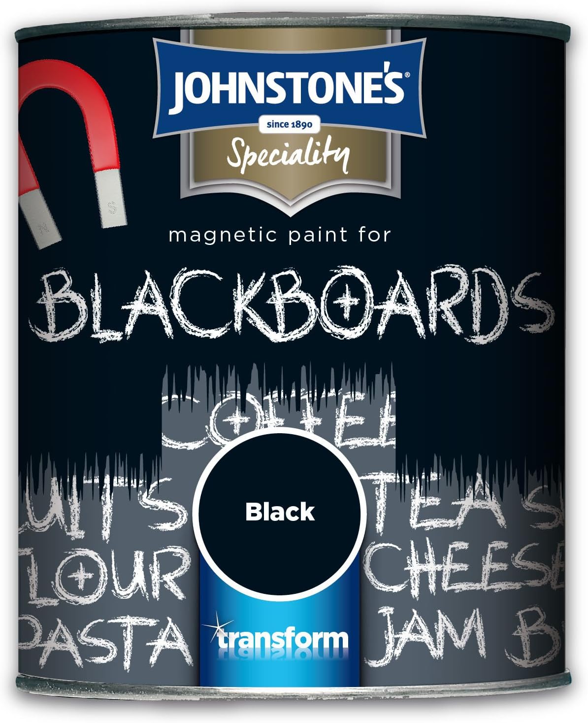 Johnstone's Speciality Magnetic Blackboard Paint - Black 750ml