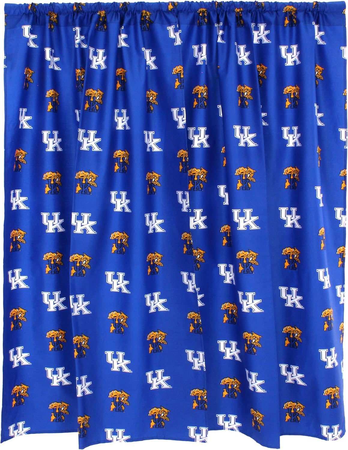 College Covers Everything Comfy Kentucky Wildcats Curtain Panel Set, 2 Panels, 2 Matching Tie Backs, 42 inches Wide by 84 inches Long