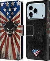 Vista 72 de Head Case Designs Officially Licensed WWE American Nightmare Flag Cody Rhodes Leather Wallet Case Compatible with Apple iPhone 7 Plus/iPhone 8 Plus