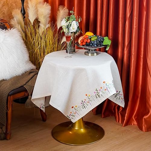 Miniatura 4 de ARTABLE Mantel pequeño de encaje de macramé de otoño y Navidad, para Acción de Gracias, al aire libre, granja, rústico, cocina, fiesta, cumpleaños,