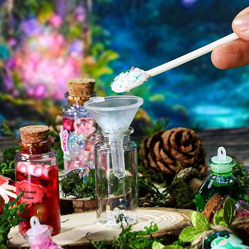 Miniatura 9 de Golray Kit de manualidades de pociones mágicas de hadas para niños y niñas, 21 botellas de poción, pociones de brujas de hadas, kit de mezclas de