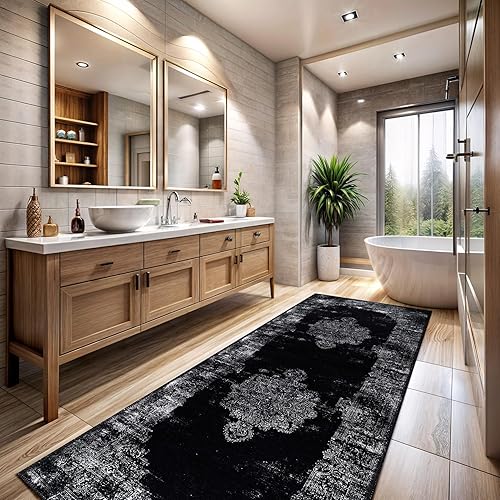 Miniatura 108 de CAMILSON Alfombra moderna de lujo de 8 x 10 pies, estilo vintage, abstracto, suave, de pelo medio, resistente a las manchas, fácil de limpiar, no