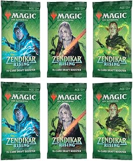 6 Packs Magic: The Gathering Draft Booster Pack Lot MTG Zendikar Rising