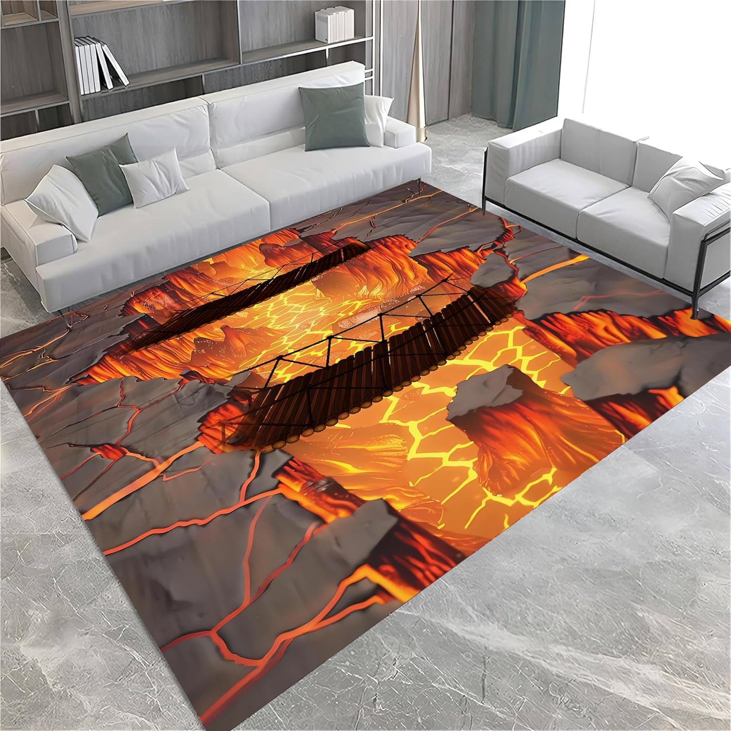 Tapis de cuisine 3D antidérapant et design abstrait pour sécuriser et décorer le sol