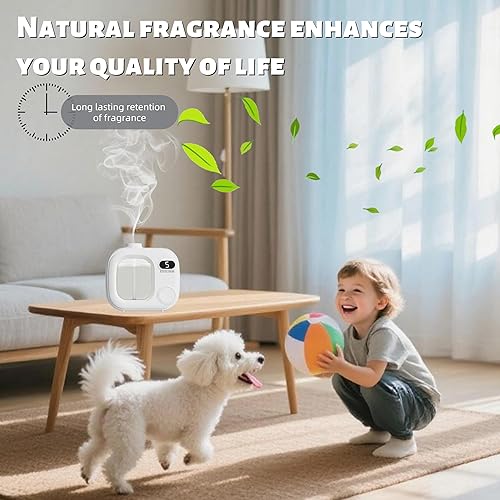 Miniatura 7 de Difusor de aceite esencial sin agua, portátil, inalámbrico, máquina de aroma de aromaterapia para el hogar, oficina, coche, habitación grande,