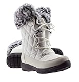 Faux Fur Womens Winter Snow Boots for Women - Dual Style Fur Collor Waterproof Snow Boots for Women with Memory Foam Insoles - Snow Boots with Heat Retain Technology