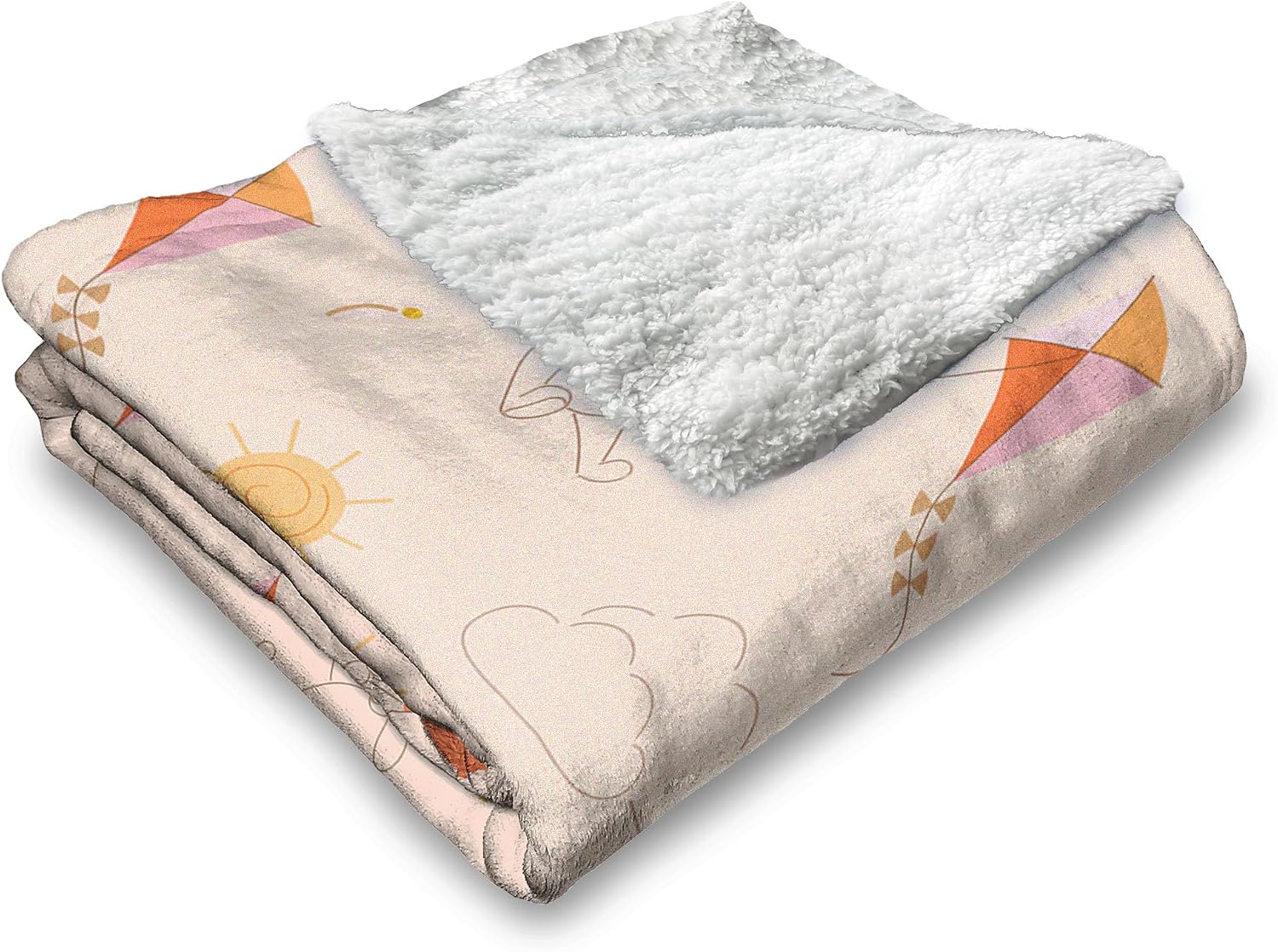 Northwest Winnie the Pooh Kite Adventure Silk Touch Sherpa Throw Blanket 50x60 Inches