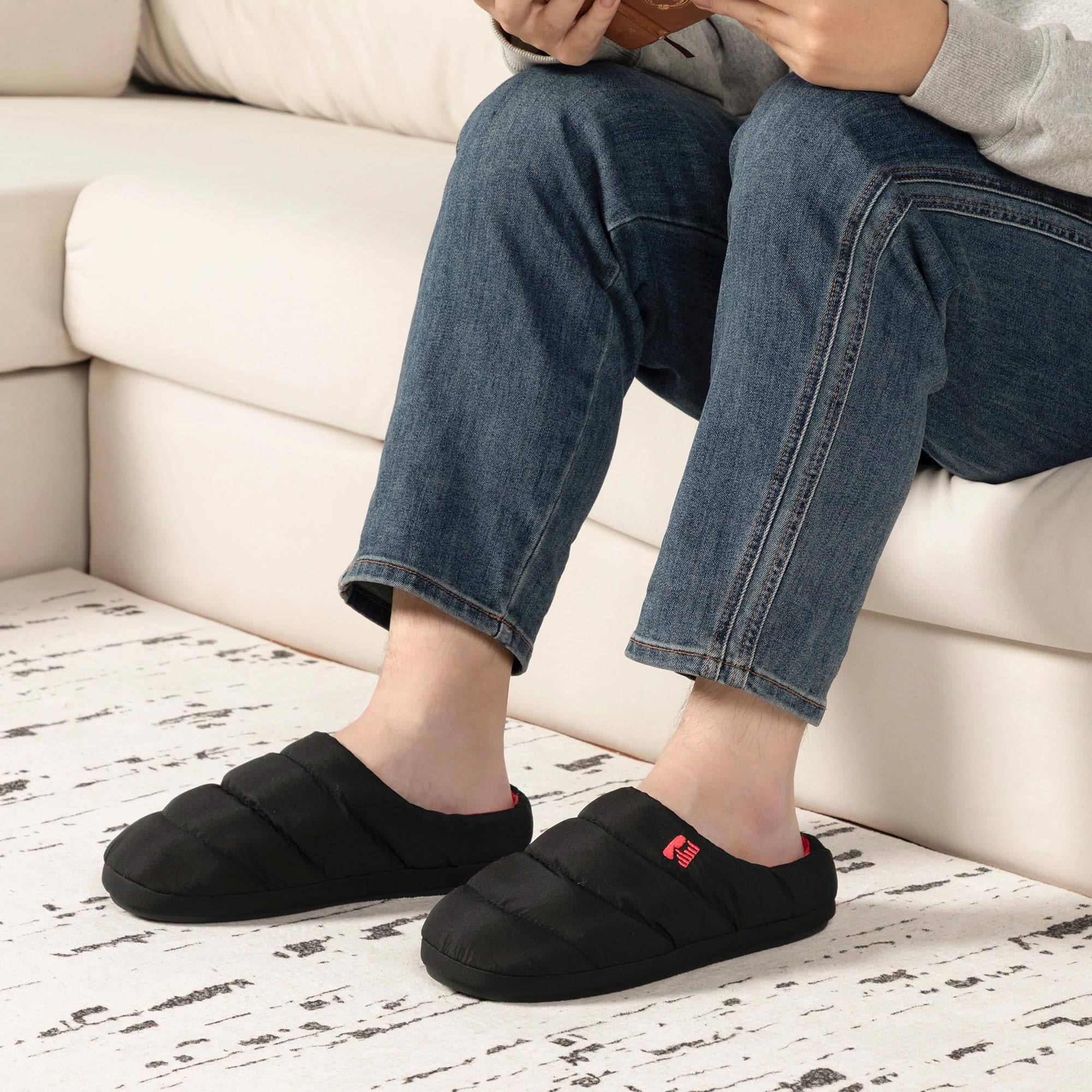 RockDove Pantofole da Campeggio in Memory Foam per Uomo