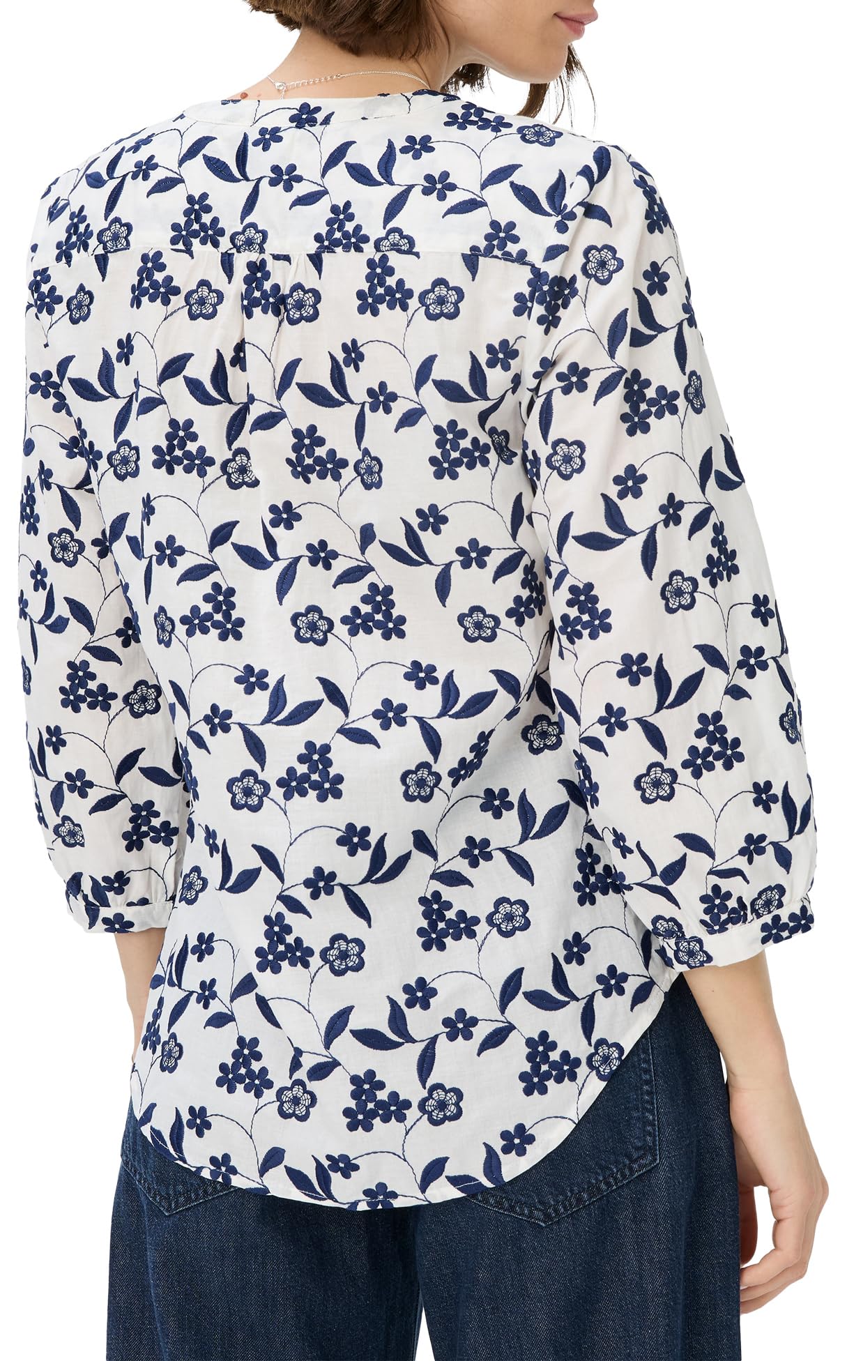 Brax Damen Style.Velia Embroidered Cotton Bluse (1er Pack)