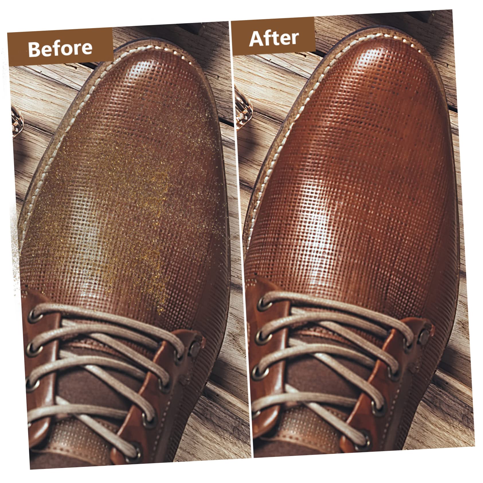 minkissy 10 Piezas Limpiadores de Zapatos de Cuero con Mango de Madera y Cerdas Premium para Limpieza y Pulido de para Casa y Tiendas de Calzado