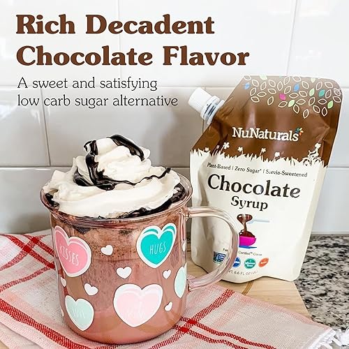 Miniatura 5 de NuNaturals Jarabe de chocolate edulcorante natural a base de plantas sin azúcar paquete de 3 66 onzas