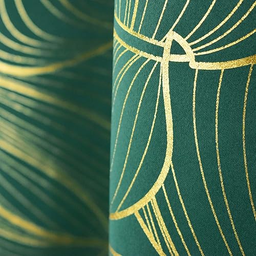 Miniatura 3 de SK Studio Cortinas opacas con aislamiento térmico y ojales de privacidad con hojas plegables para ventana de sala de estar, puerta, 2 paneles