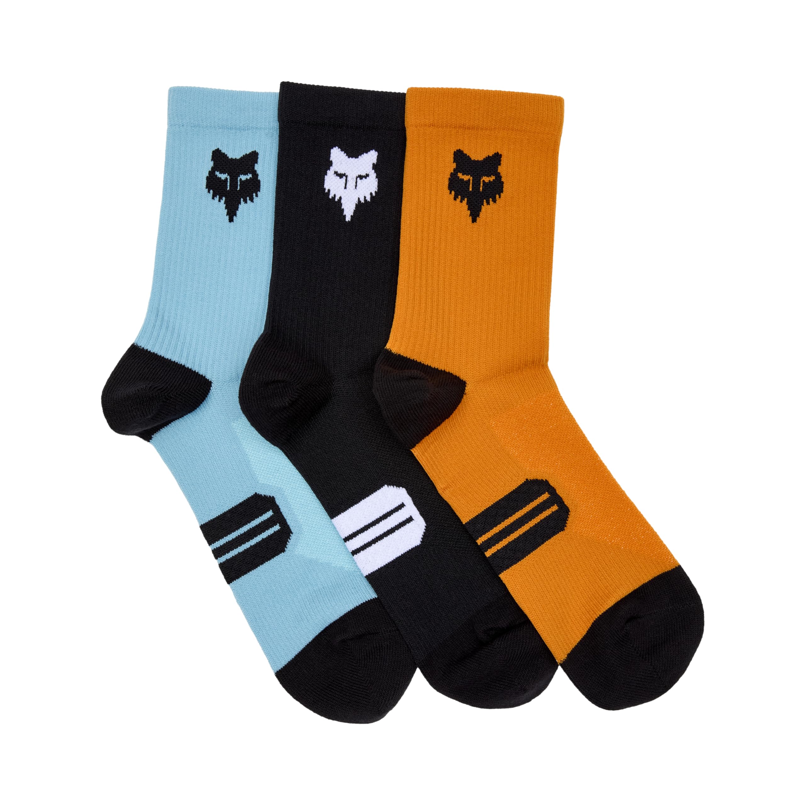 Fox Racing Ranger Socks 6" Pack of 3, Multi-Colour