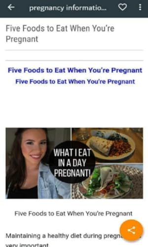 now I'm pregnant - best info for pregnant