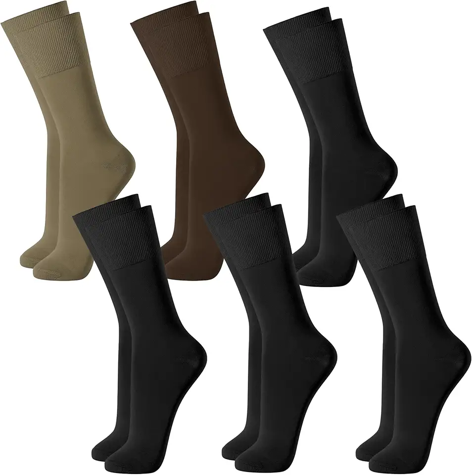 Kit 06 Pares Meia Social Casual Selene Cano Longo Lisa Masculino Adulto