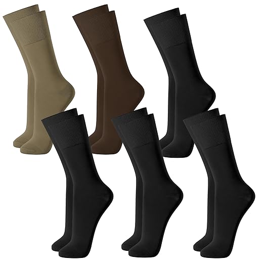 Kit 06 Pares Meia Social Casual Selene Cano Longo Lisa Masculino Adulto