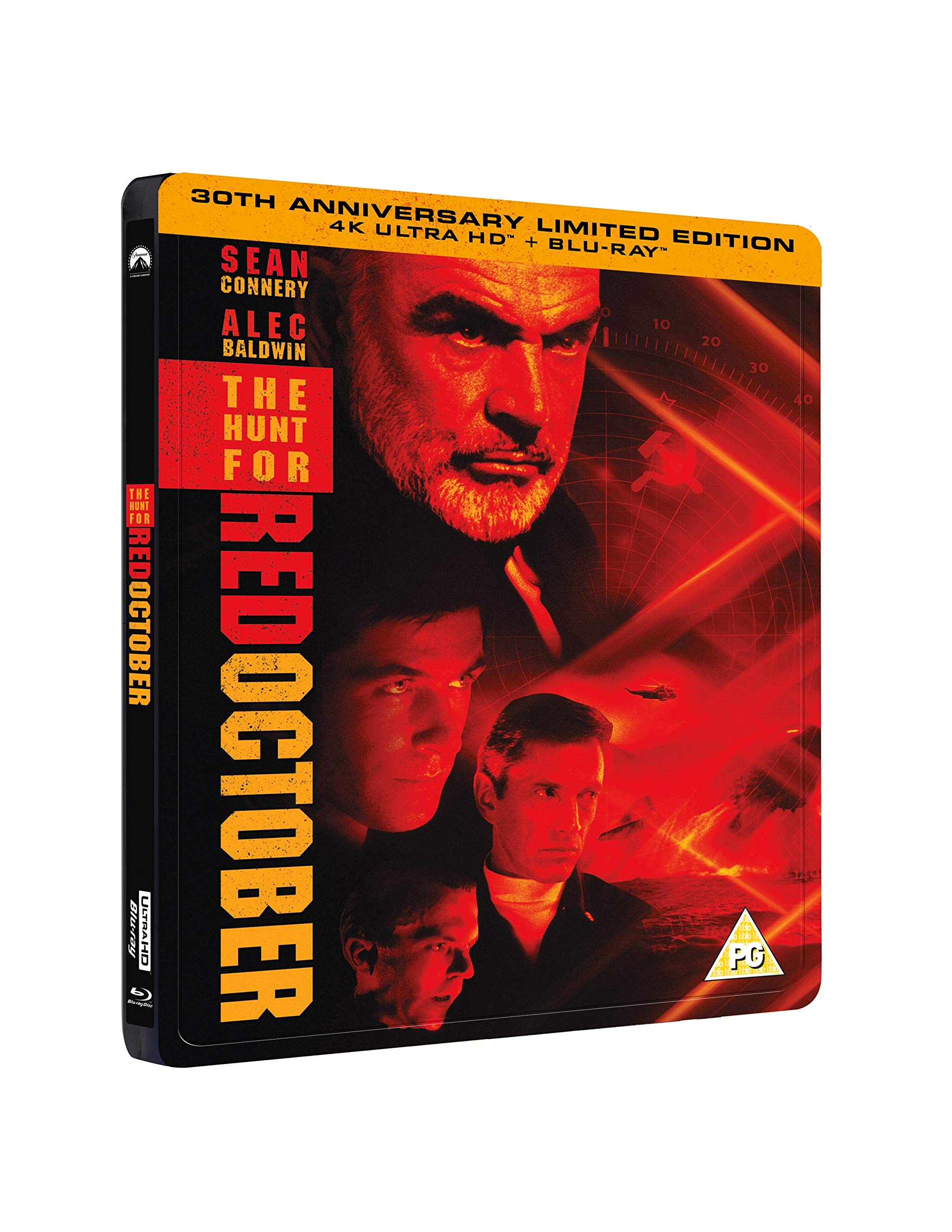 Hunt For Red October 30th Anniversary Steelbook [Blu-ray] [2019] [Region Free]