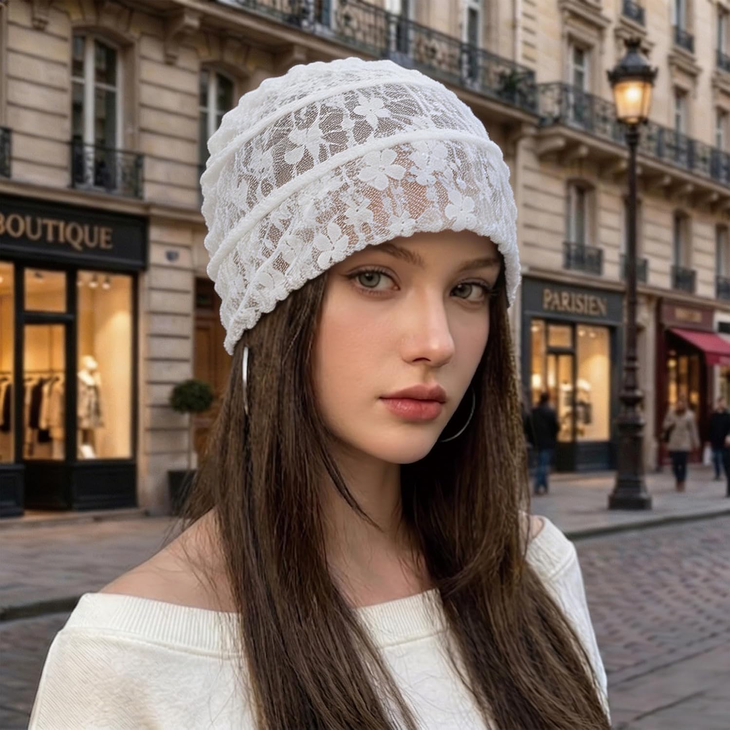 ZLYC Boho Beanie for Women Lightweight Breathable Summer Skull Cap for Travel, Daily Styling