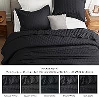 Vista 8 de Bedsure - Juego de colcha tamaño Queen/matrimonial, ultrasónico suave, diseño de trébol, colcha ligera para todas las estaciones