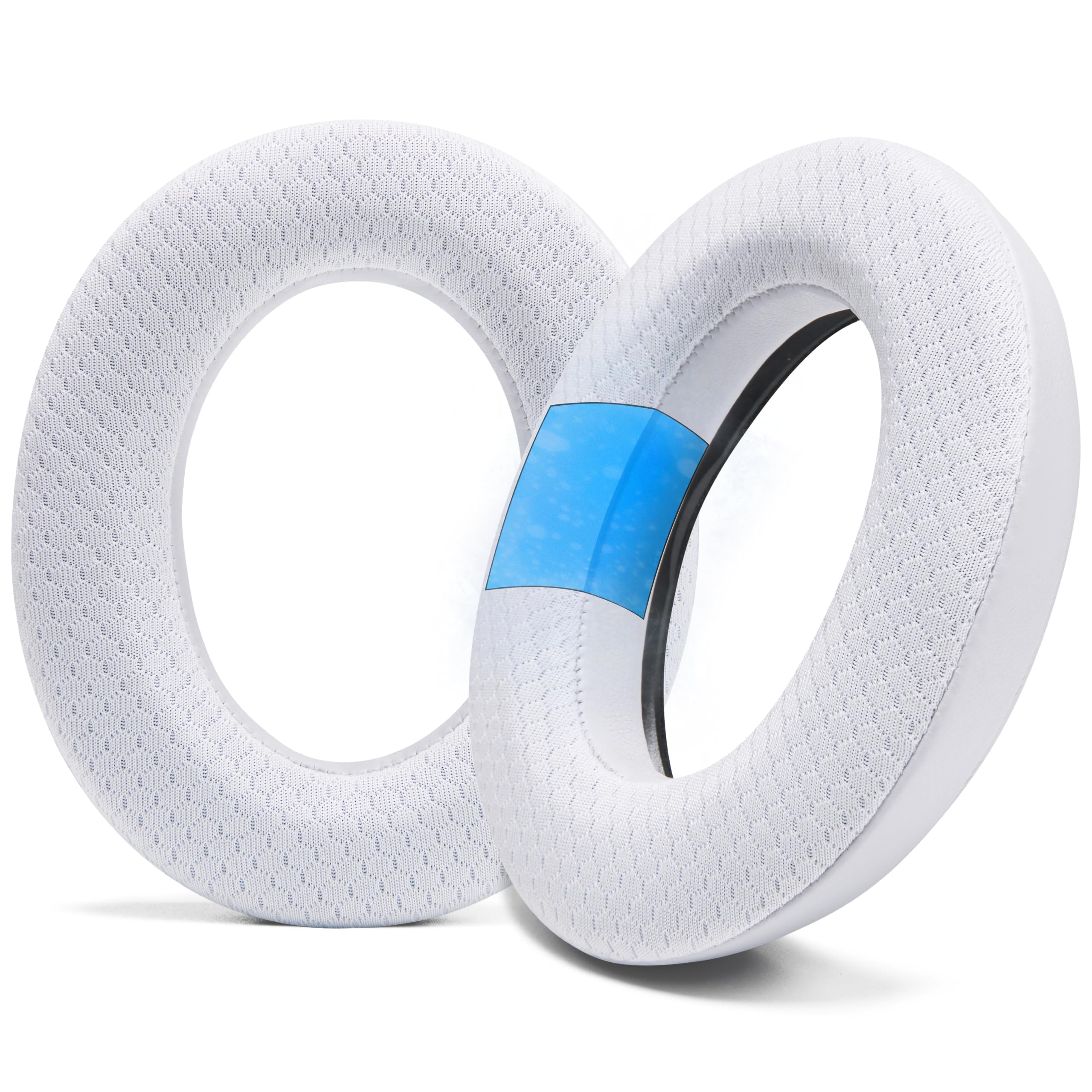 WC Freeze Momentum 4 - Cooling Gel Earpads for Sennheiser Momentum 4 Wireless & HDB 630 Headphones by Wicked Cushions - Boost Comfort, Thickness, & Sound Isolation for Epic Listening | White-image-22