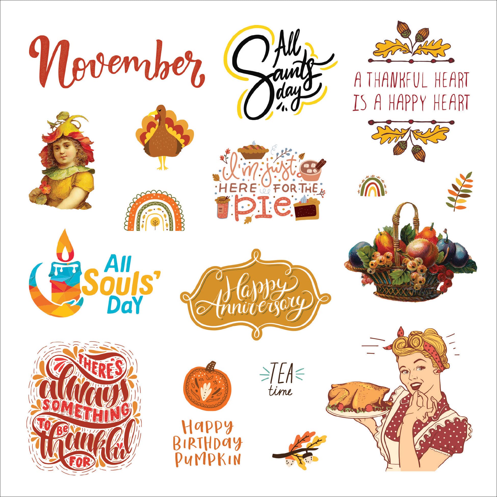 A Year in Stickers: Fun Pictures and Words to Highlight Celebrations