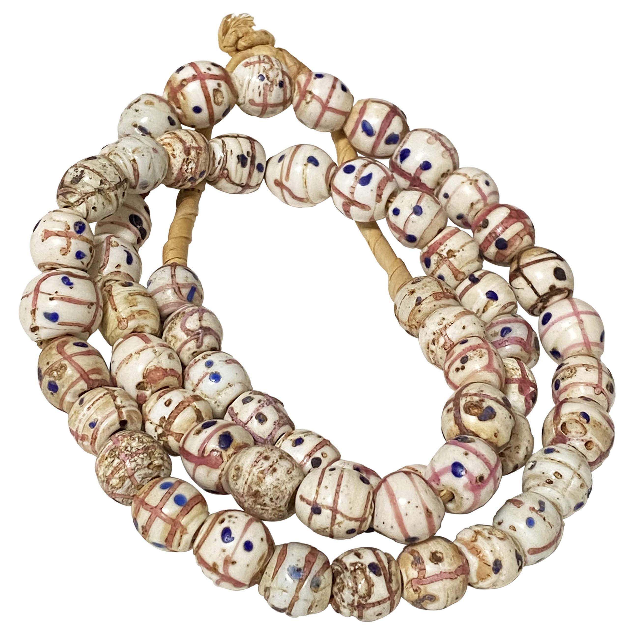 ギフト オールド・ベネチアン・ビーズ トンボ玉 ネックレス - 通販