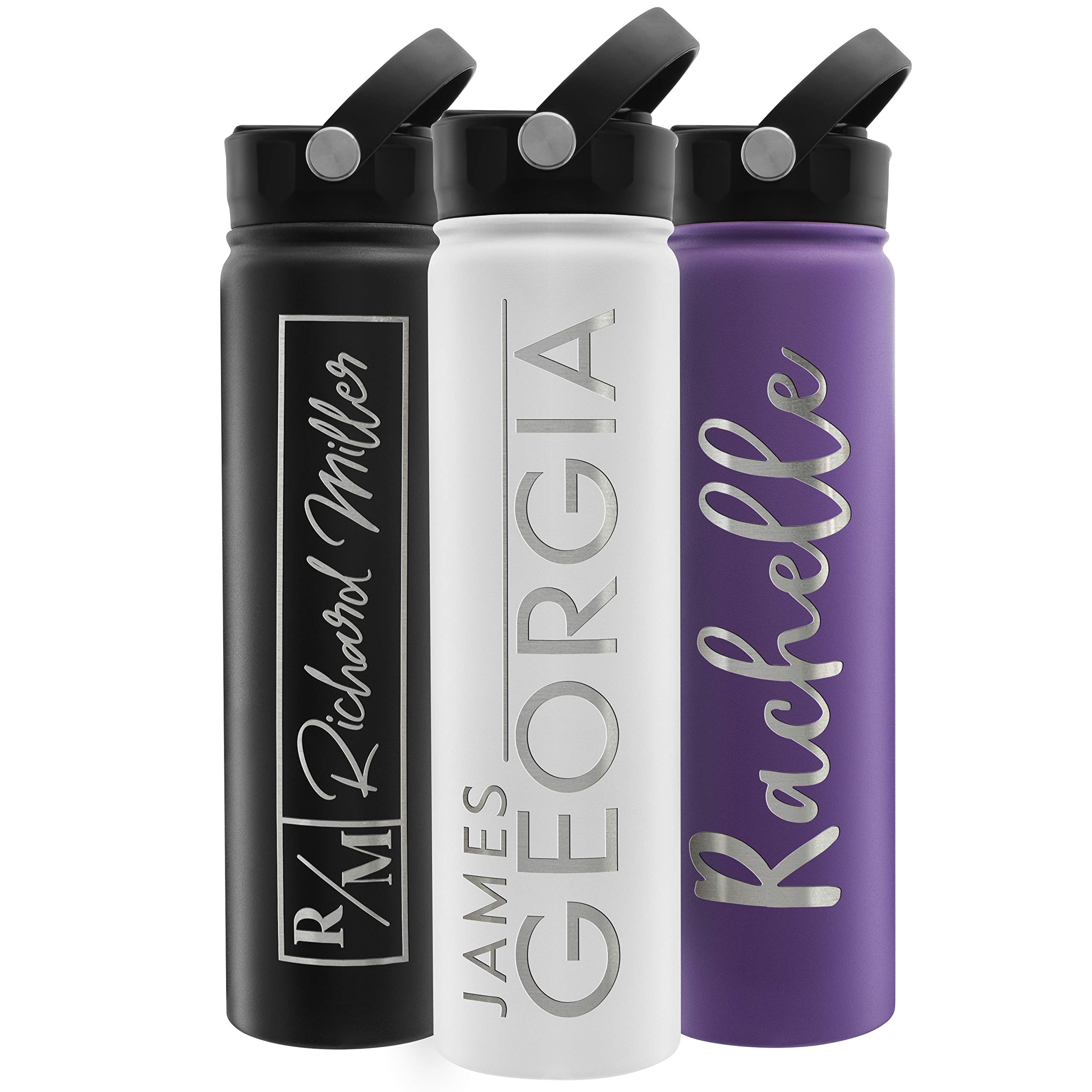 Personalized Favors White 24oz Water Bottle