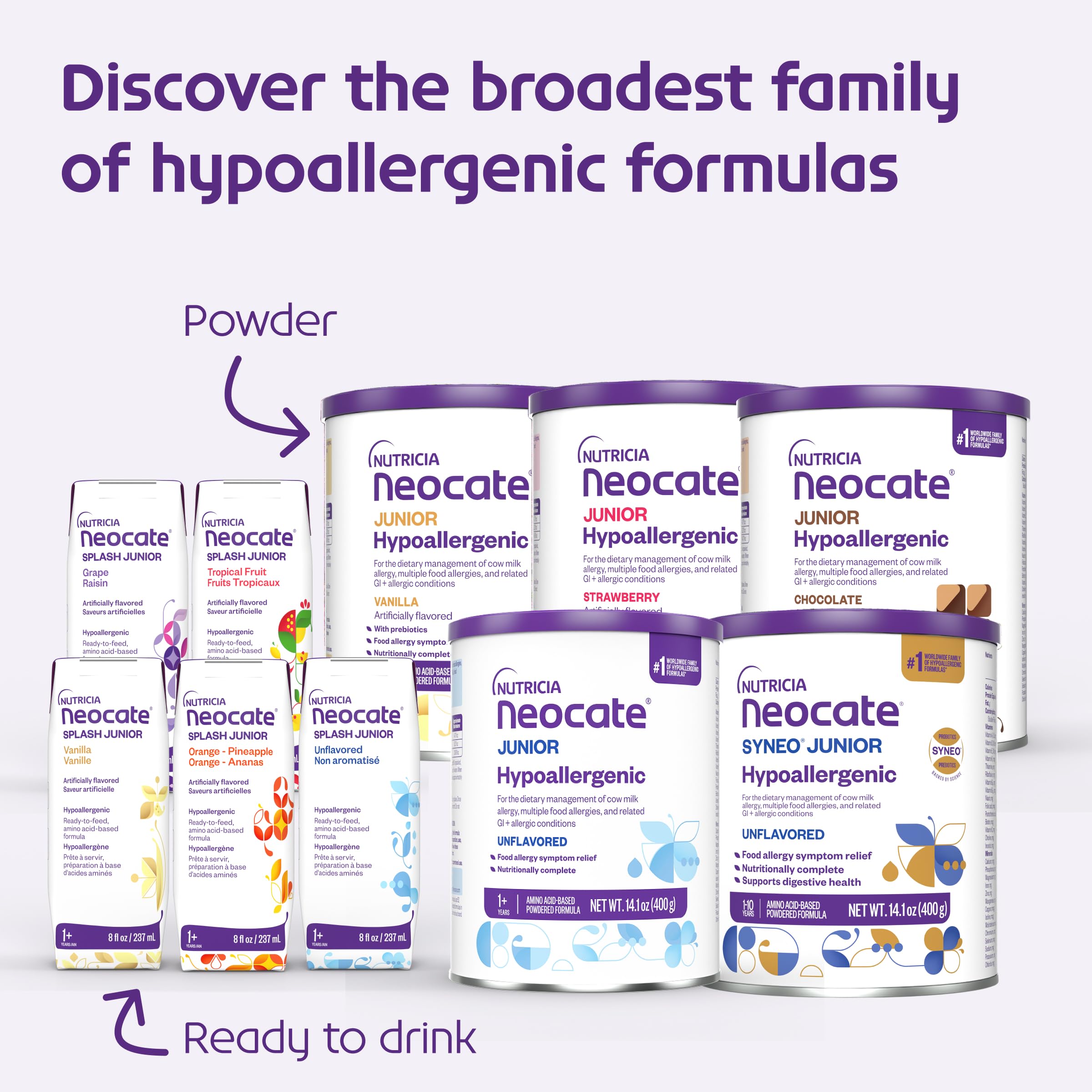 Neocate Junior, Unflavored,?14.1 oz / 400 g (1 can) by Nutricia North America, Inc.