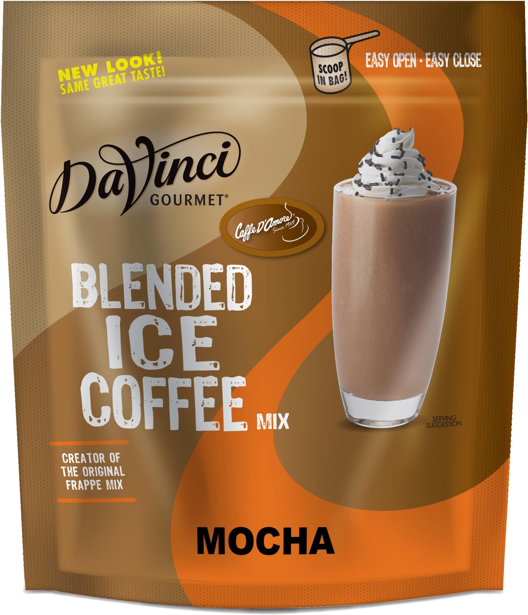 DaVinci Gourmet Mocha Blended Iced Coffee Mix, 3 Pound (Pack of 1)
