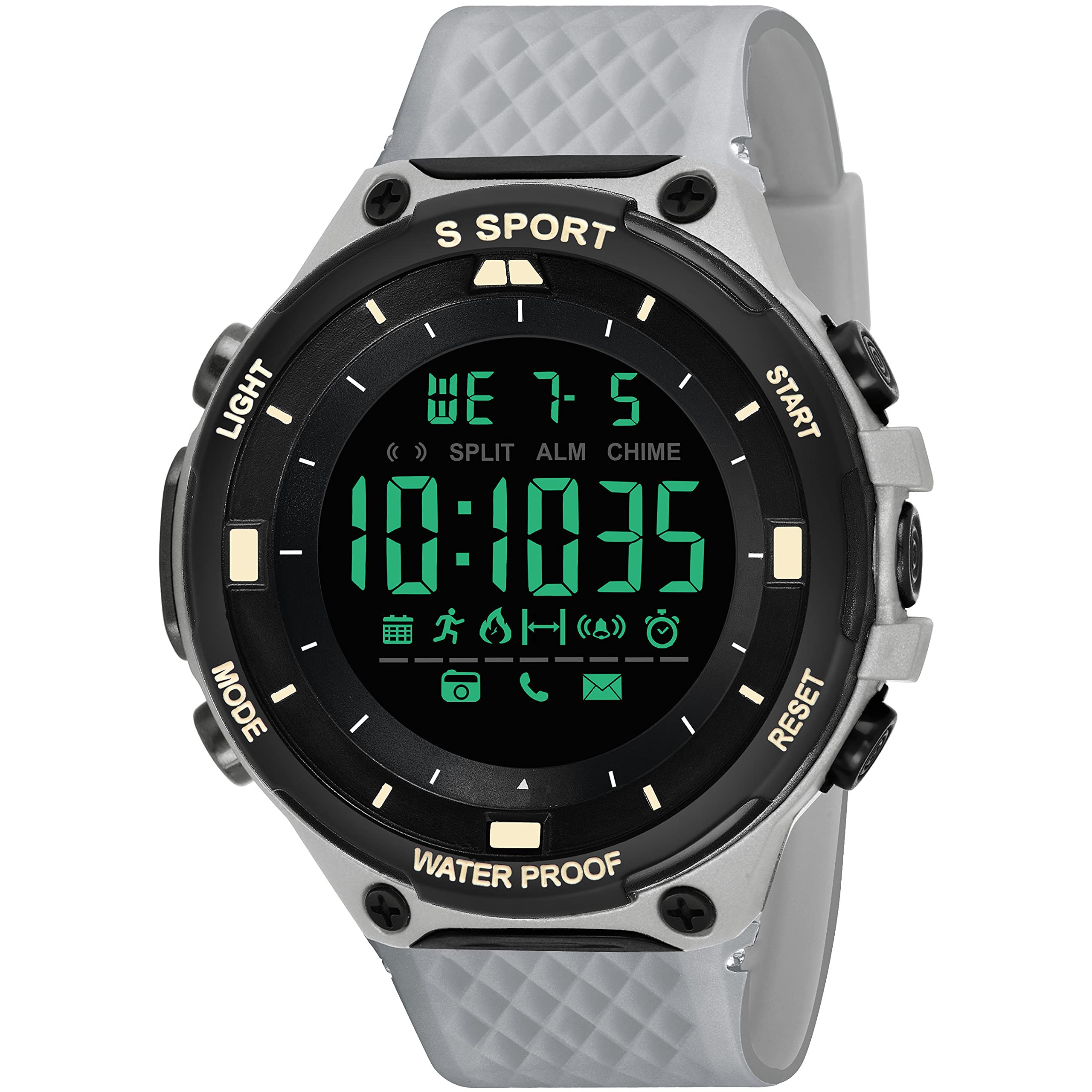 Harbor Grey Multi-Function Digital Sports Wrist Watch (9084_Black) (B09HWYNWCH) Amazon Price History, Amazon Price Tracker