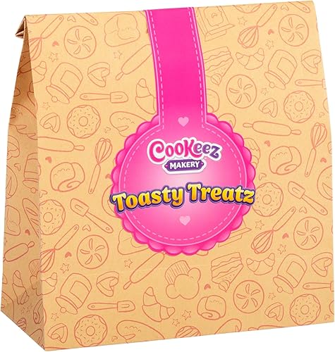 Miniatura 8 de COOKEEZ MAKERY Toastadora Toasty Treatz con felpa perfumada, paquete de 2 haz un amigo de peluche sorpresa suave y esponjoso. Haz un pop in-pan y ve