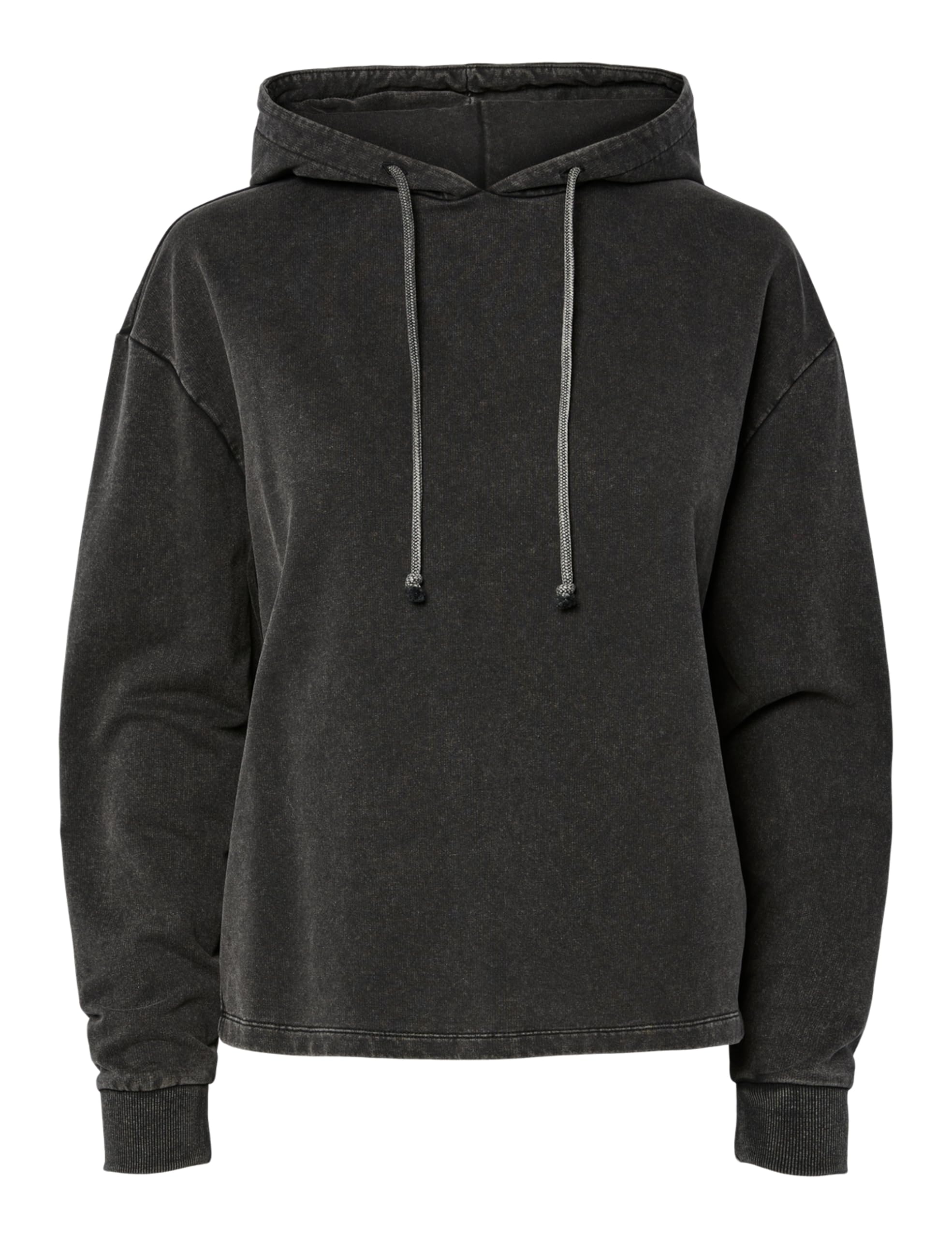 PIECES Pcchilli Ls Washed Sweat Hoodie Noos Bc, black, S
