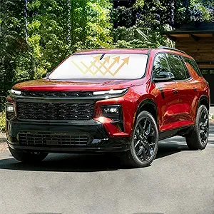 Sunshade Cover for Chevy Traverse Windshield Sun Shade for 2018-2023 Chevrolet/Chevy Traverse Accessories Window Shields Sun Visor Protector Blocks UV Rays Protect Car from Heat Damage