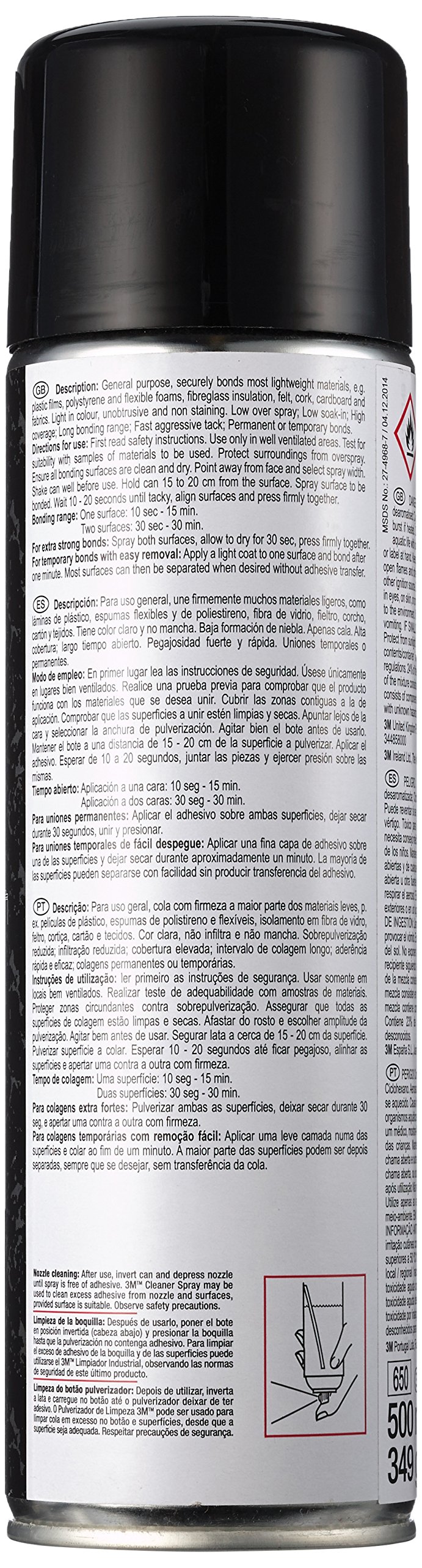 3M Super Spray Adhesivo Multiusos, 500 ml, 1 unidad