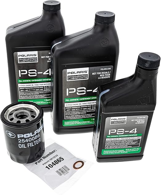 Polaris 2013 Ranger RZR 900 XP Oil Change Kit PS4 Oil, Engine Oil