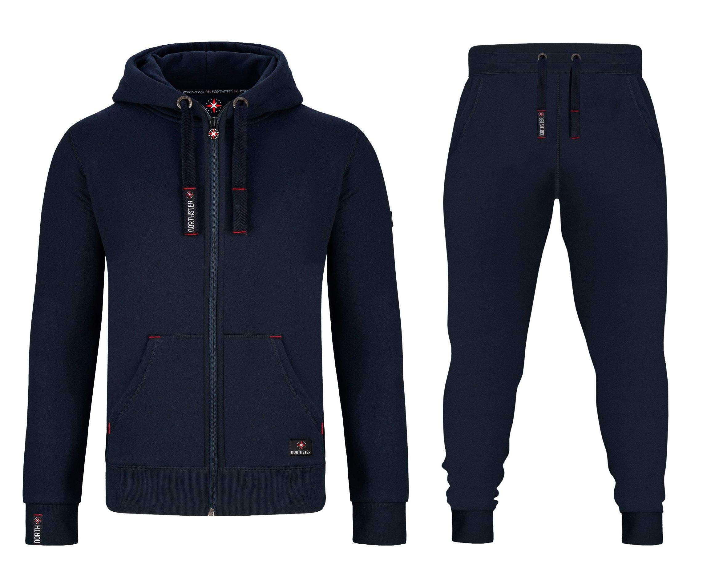 Northster Chándal de algodón para hombre, para tiempo libre, chándal