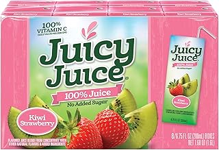 Juicy Juice Slim 8 Pack, Kiwi Strawberry, 6.75 Ounce Boxes (Pack of 4)