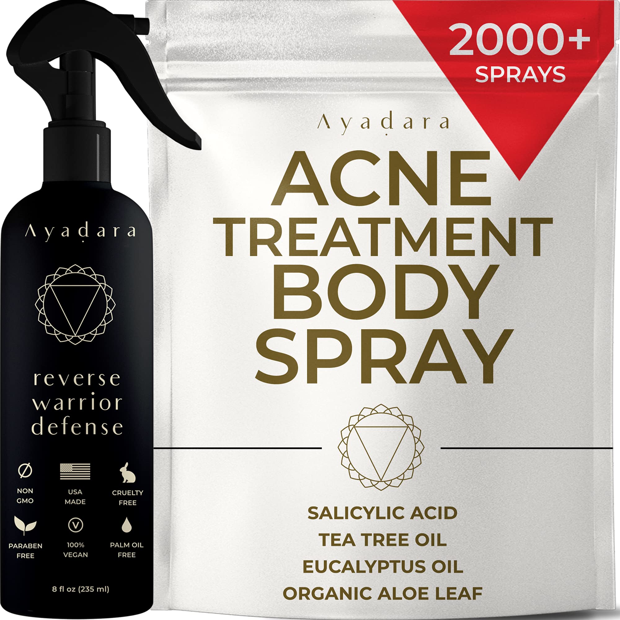 Buy Acne Body Spray, 8 fl oz, Cystic Back Acne Spray with Salicylic