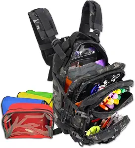 Lightning X EMS/EMT Trauma & Bleeding First Aid Backpack Kit - Black Camo