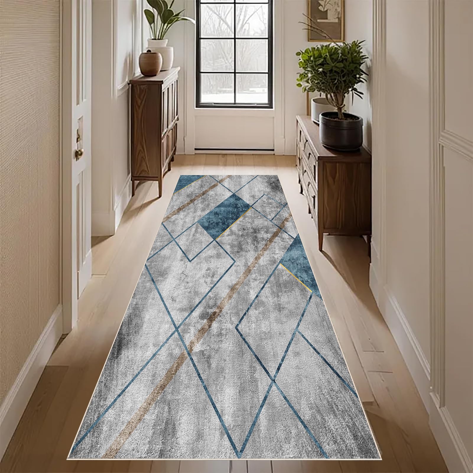 Runner Rugs for Hallway Carpet Runner for Kitchen Non Slip Absorbent Area Rug Hall Runner Narrow Rugs Washable 40 x 60 cm Hallway Rug for Entryway Living Room Bedroom Laundry Room Kitchen Room
