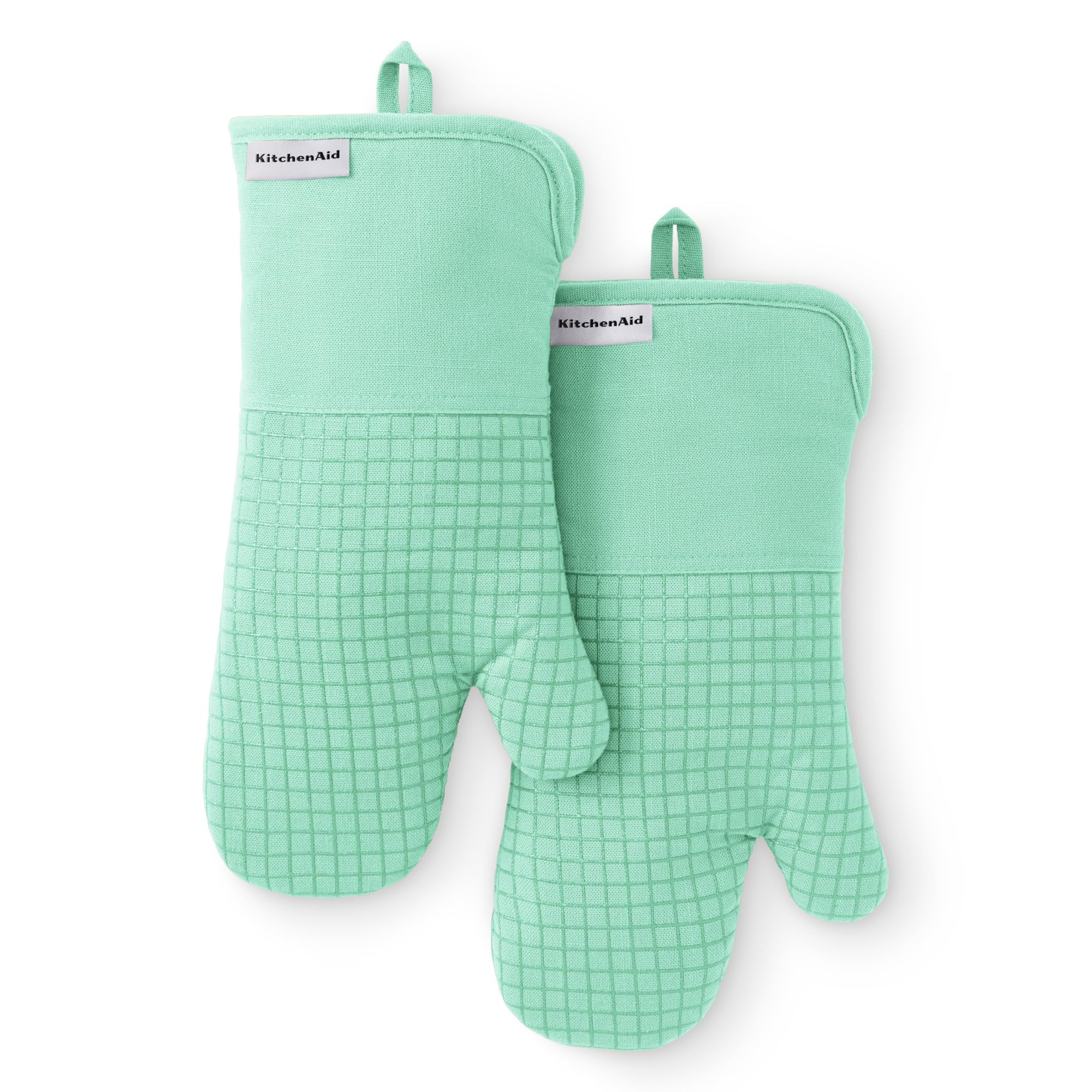 Gants de cuisine KitchenAid 315°C menthe verte en silicone
