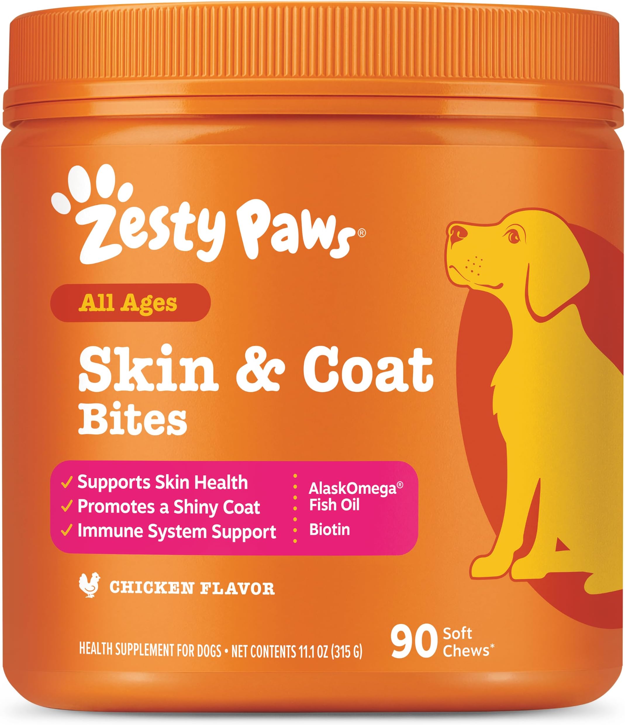 Zesty Paws Omega Bites Chicken 90ct