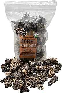 Crater Lake Specialty Foods Dried Morel Mushrooms – Premium Wild-Crafted, Gourmet Mushrooms, Available in (1 , 2 , 4 , 8)oz, and 1 lb Packs – Ideal for Soups, Stews, Sauces, Risottos, and More. (8 Oz)