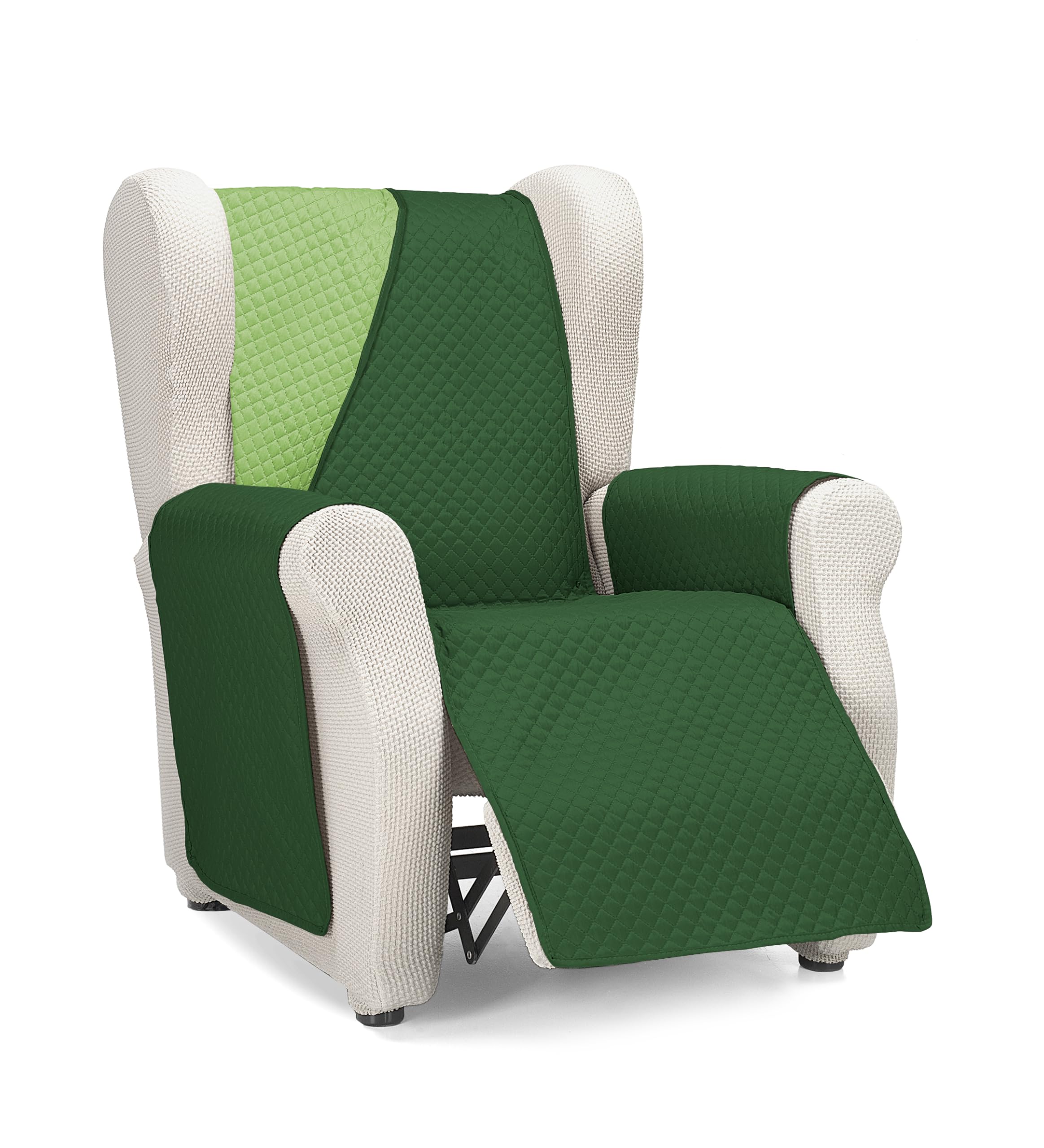 Martina Home Diamond 1 Seater/Relax Sofa Cover - Green/Bottle